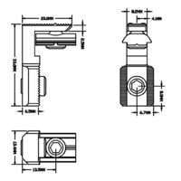 41-005-3 MODULAR SOLUTIONS SPEEDLOCK INSERTABLE HIDDEN INNER CONNCETOR HIDDEN PROFILE FASTNER